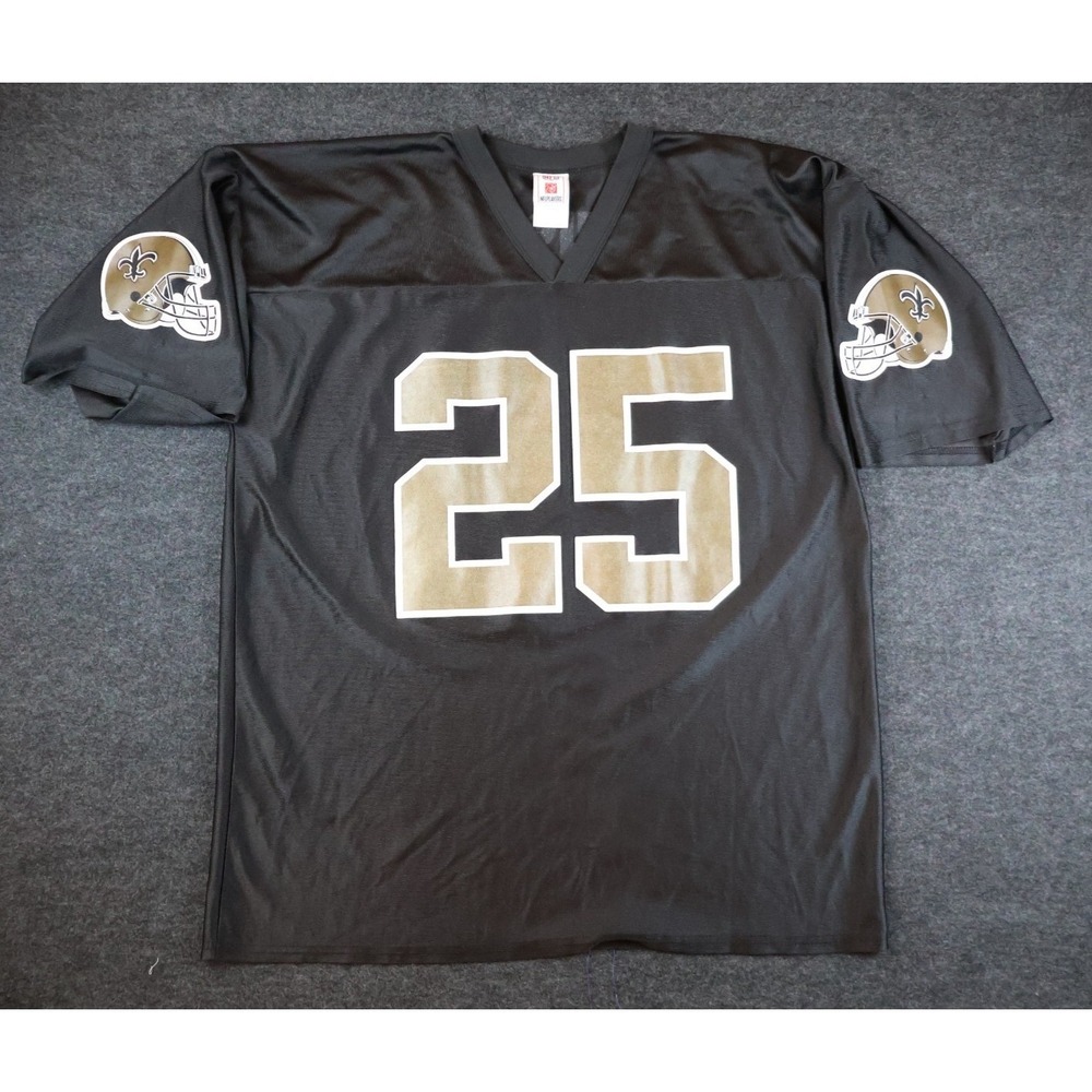 Reggie Bush 25 New Orleans Saints Replica Jersey Mens XL Black NFL Football